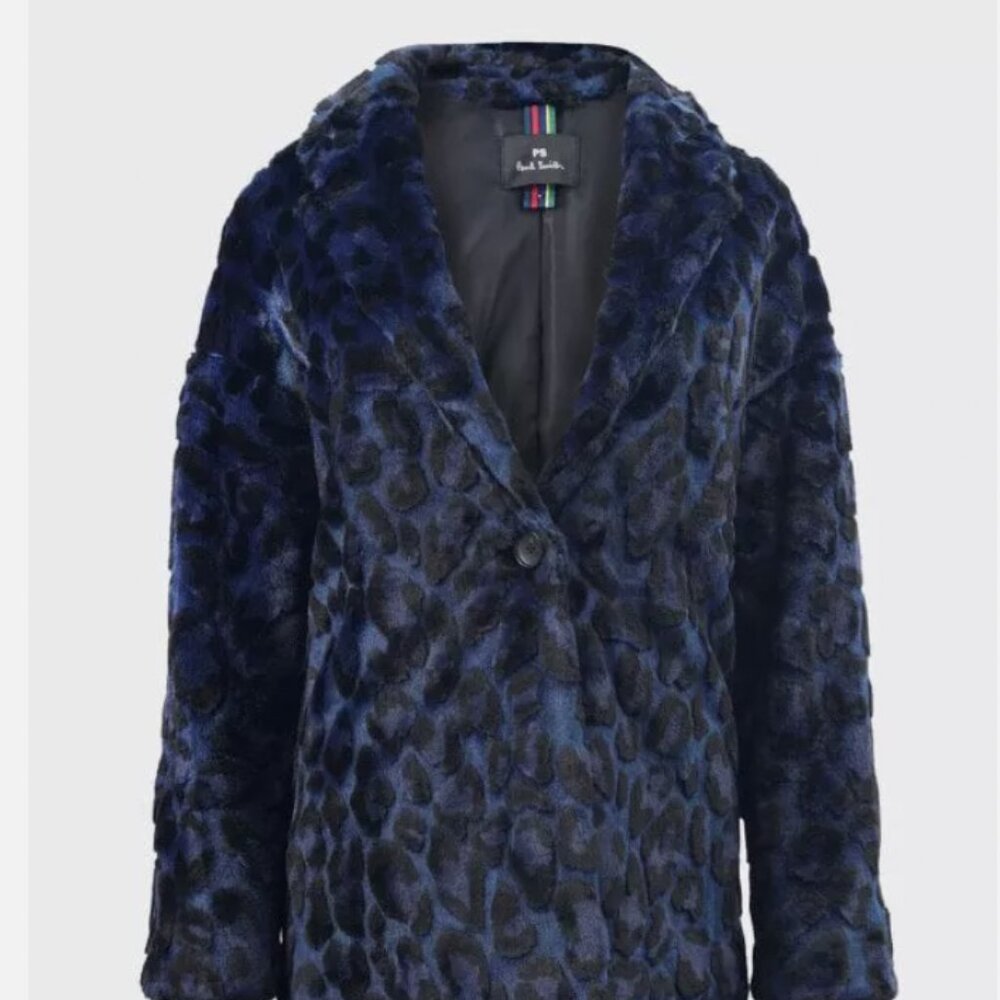 Paul Smith Long Faux Fur Coat
